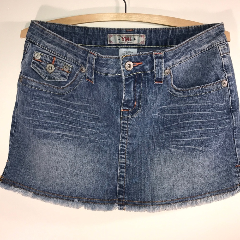 YMI denim mini skirt